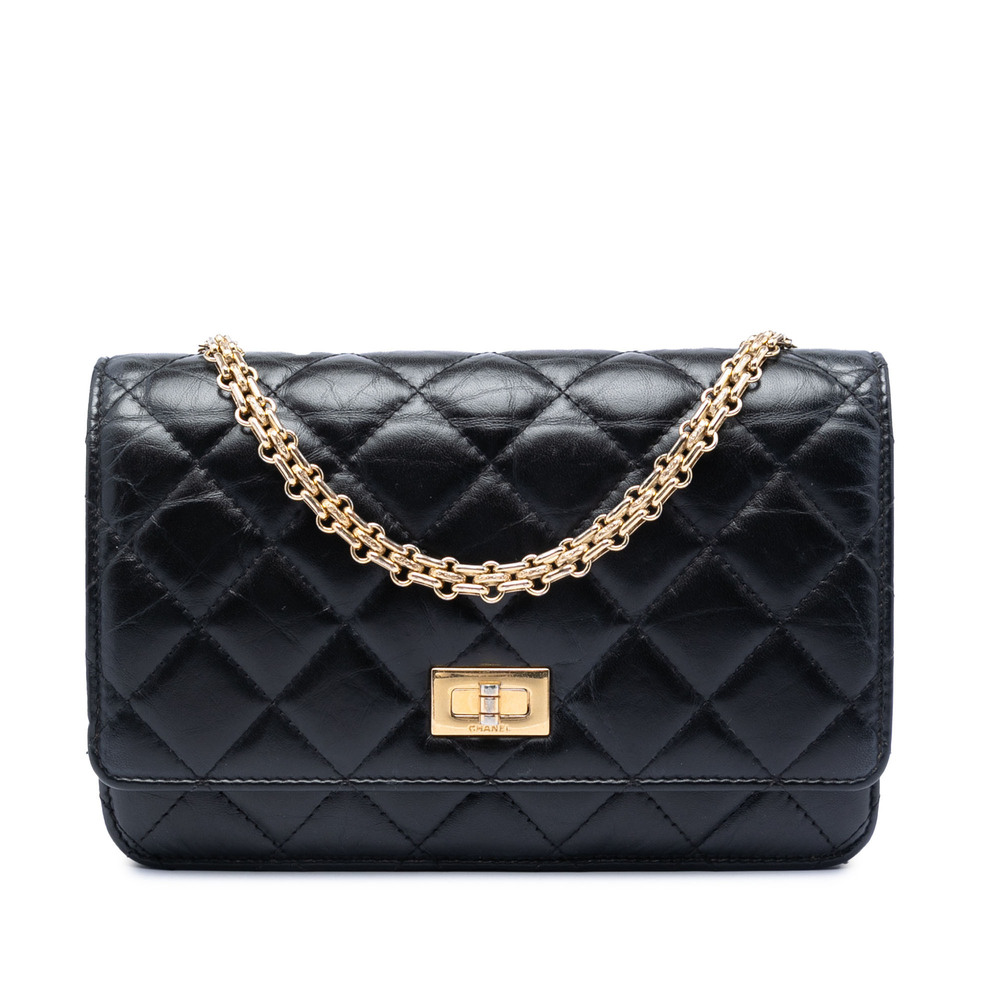 Pre-Loved Chanel Quilted Aged Calfskin Reissue 2.55 Wallet on Chain - Picture 1 of 7